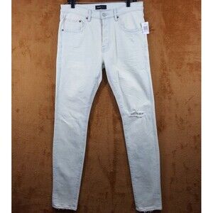 PURPLE BRAND Mens Jeans Size 32 Light Wash Skinny P001 Slim Fit Low Rise $295